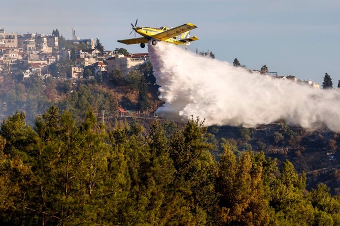 Israeli aircraft disperse unidentified substances over southern Lebanon